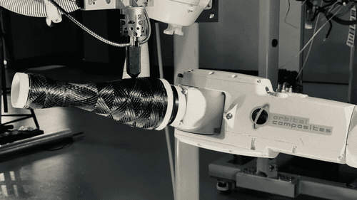 Continuous-fiber composite part
